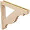 Ekena Millwork 6-in W x 38-in D x 38-in H Funston Block Rough Cedar Woodgrain TimberThane Outlooker, Primed Tan OUTUR060X38X38FST44RCPR - alternate 4